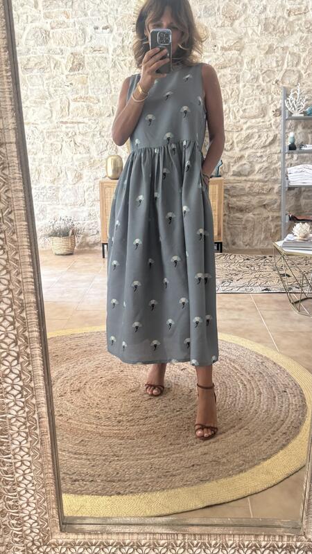 Ines maxi dress Sky
