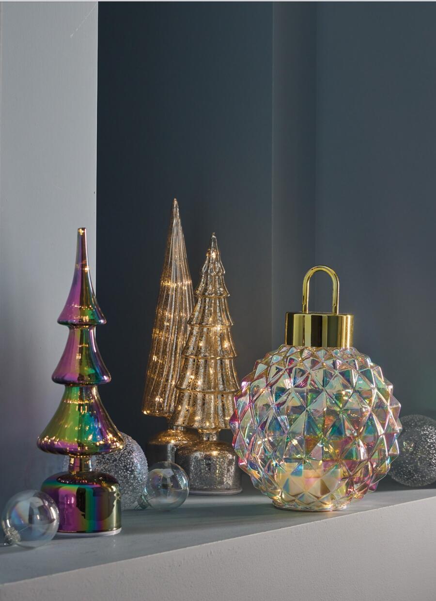 Tognana - Natale 2025 - Albero led girevole iridescente h36 cm