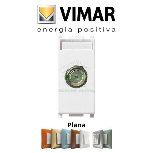 VIMAR - 14318 PLANA Presa coassiale tipo F femmina bianco