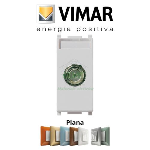 VIMAR - 14318.SL PLANA Presa coassiale tipo F femmina Silver