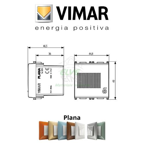 VIMAR - 14380 PLANA Suoneria elettronica 3 sequenze 12V bianco