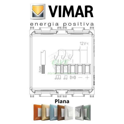 VIMAR - 14380 PLANA Suoneria elettronica 3 sequenze 12V bianco