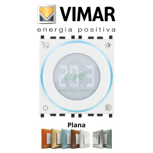 VIMAR - 02970.B Termostato rotella 2 moduli 100-240V bianco
