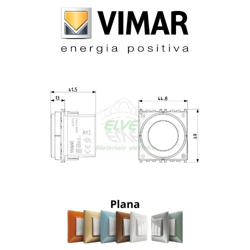 VIMAR - 02970.B Termostato rotella 2 moduli 100-240V bianco