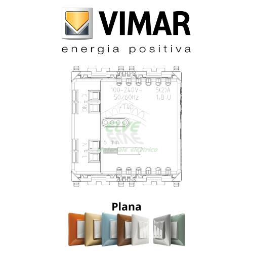 VIMAR - 02970.B Termostato rotella 2 moduli 100-240V bianco