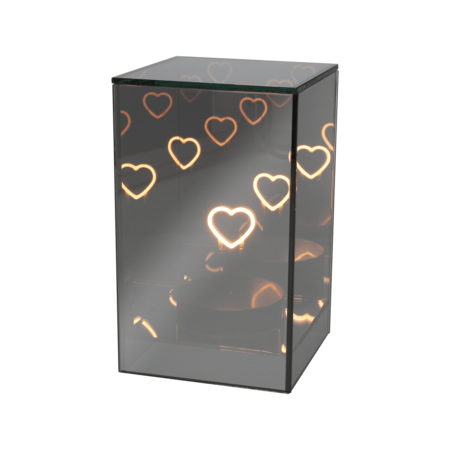 Tognana - Natale 2025 - Parallelepipedo cuore con led