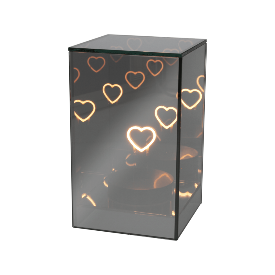 Tognana - Natale 2025 - Parallelepipedo cuore con led