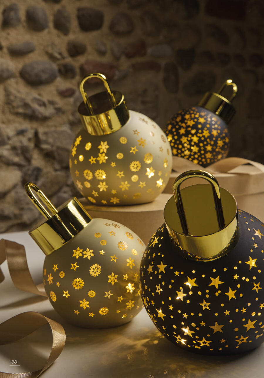 Tognana - Natale 2025 - Palla led Rossa Ø12 cm
