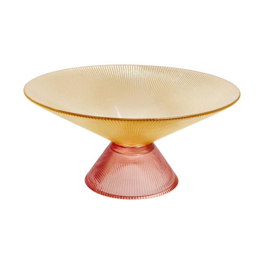 Tognana - Centrotavola ambra/arancio h12 cm