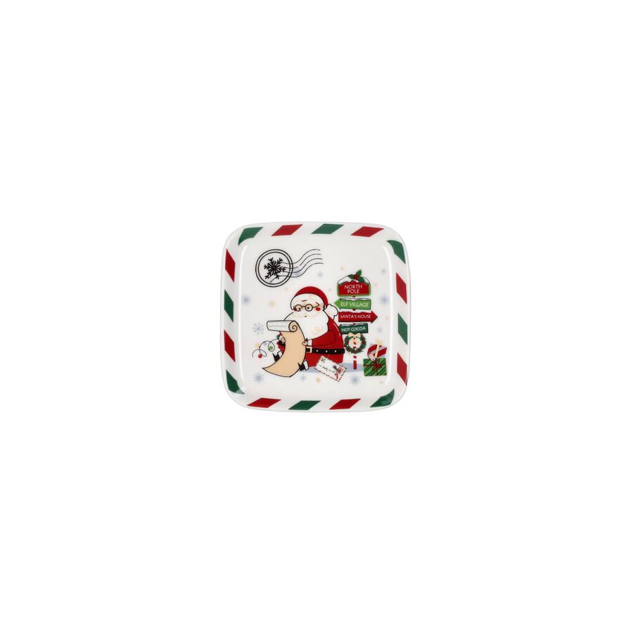 Tognana - Natale 2025 - Set Tazza con piattino quadtrato in New Bone China