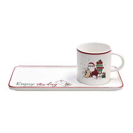 Tognana - Natale 2025 - Set Tazza con Vassoio in New Bone China