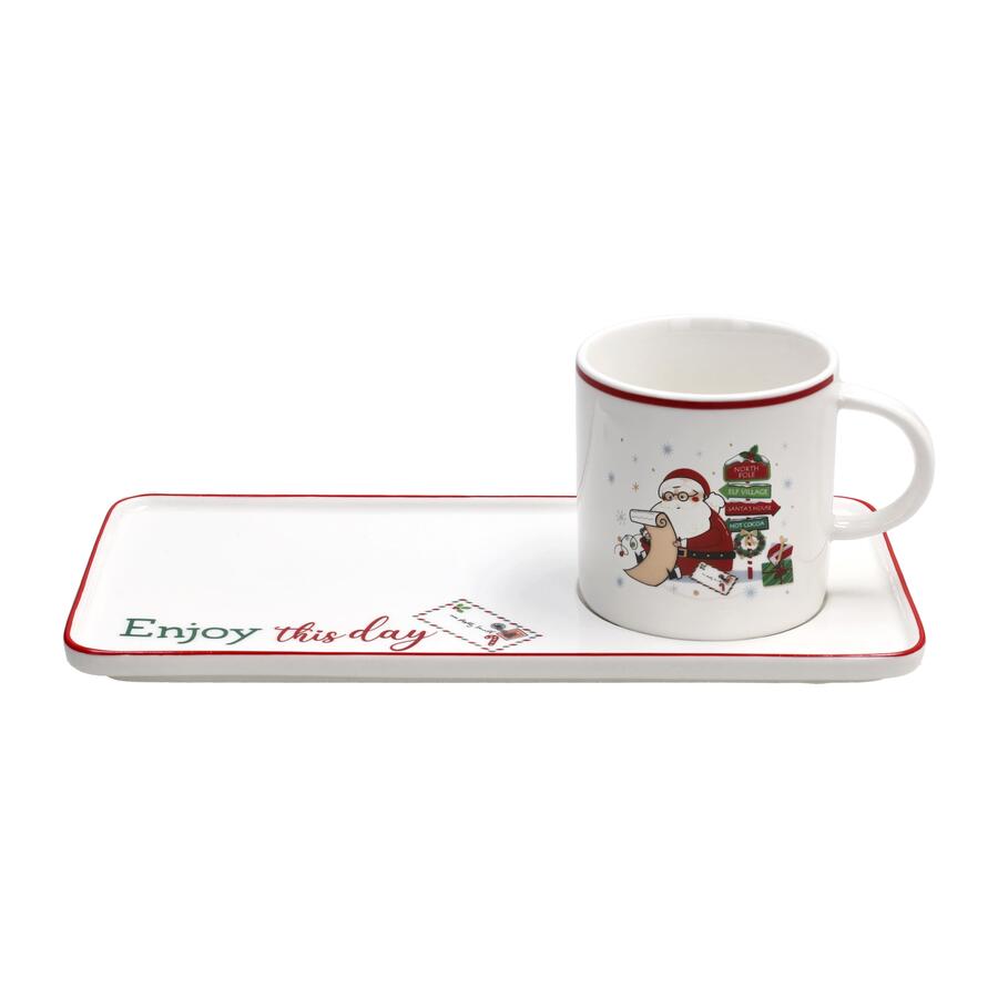 Tognana - Natale 2025 - Set Tazza con Vassoio in New Bone China