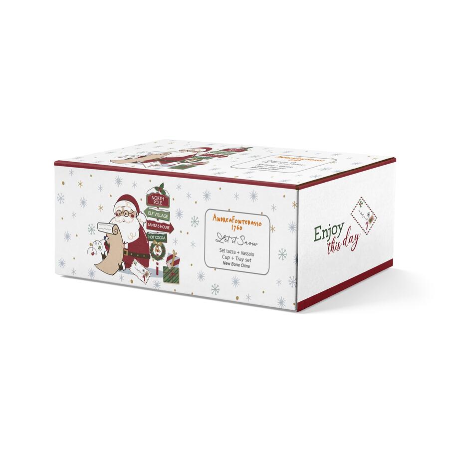 Tognana - Natale 2025 - Set Tazza con Vassoio in New Bone China