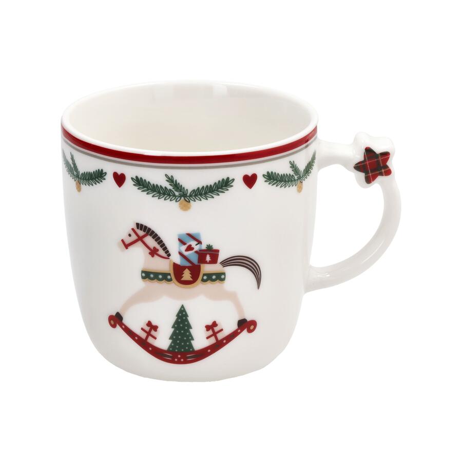 Tognana - Natale 2025 - Set 2 Mug in New Bone China Auto-Cavallo