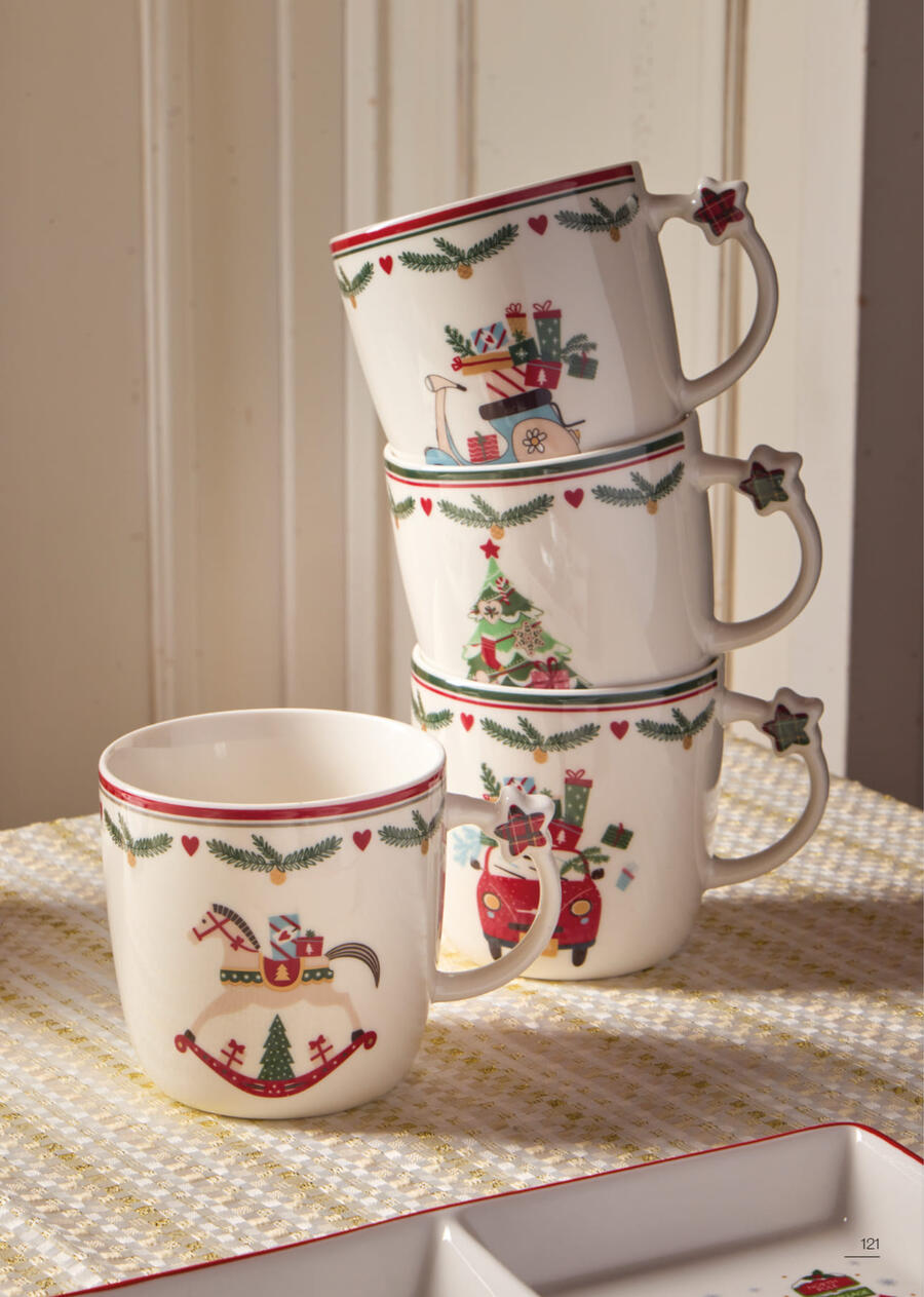 Tognana - Natale 2025 - Set 2 Mug in New Bone China Auto-Cavallo