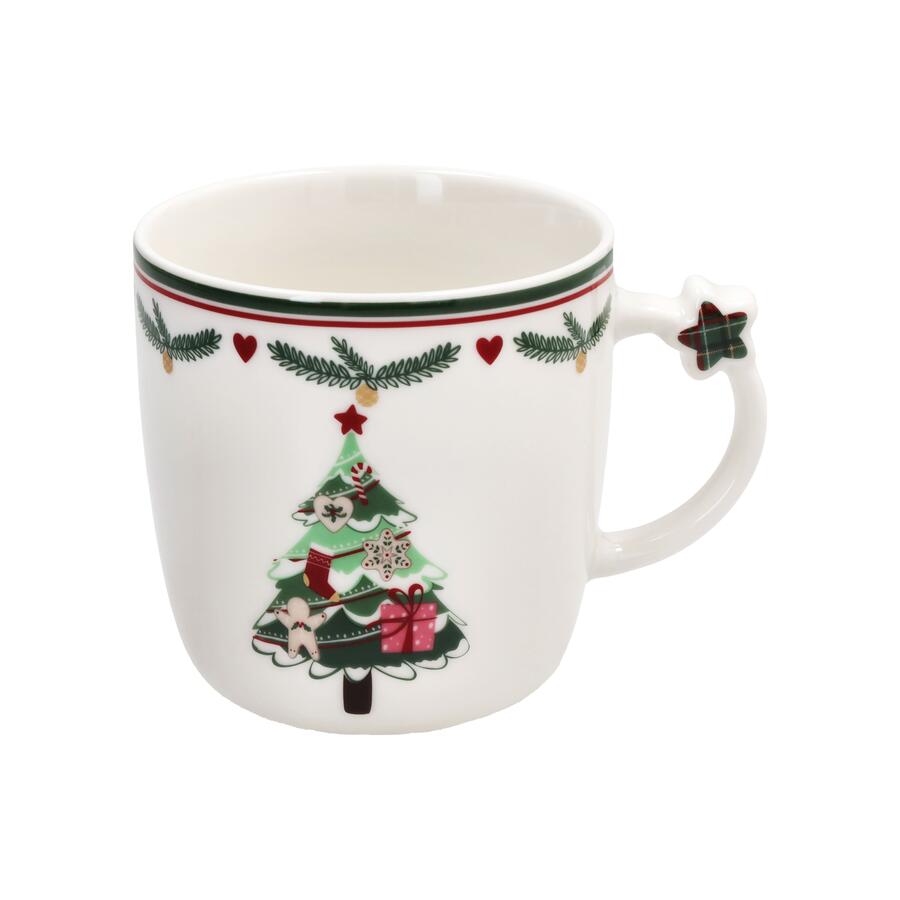 Tognana - Natale 2025 - Set 2 Mug in New Bone China Albero-Moto