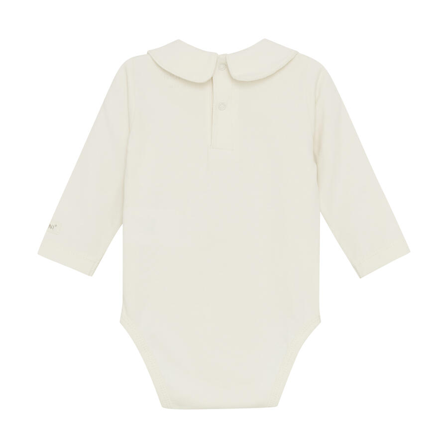Body a maniche lunghe con colletto, colore Eggnog