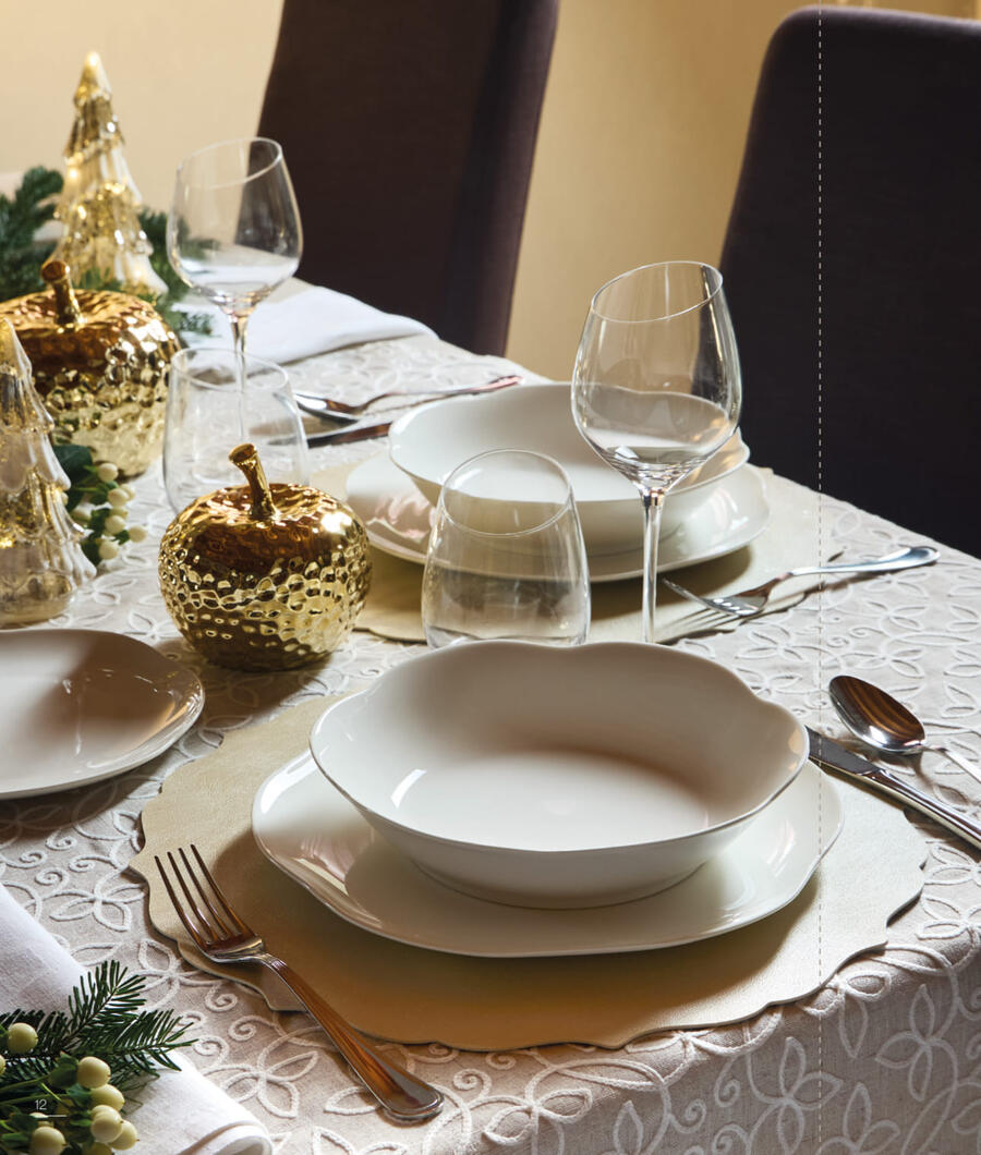 Tognana - Servizio piatti 18 pezzi Poema Nuvola New Bone China
