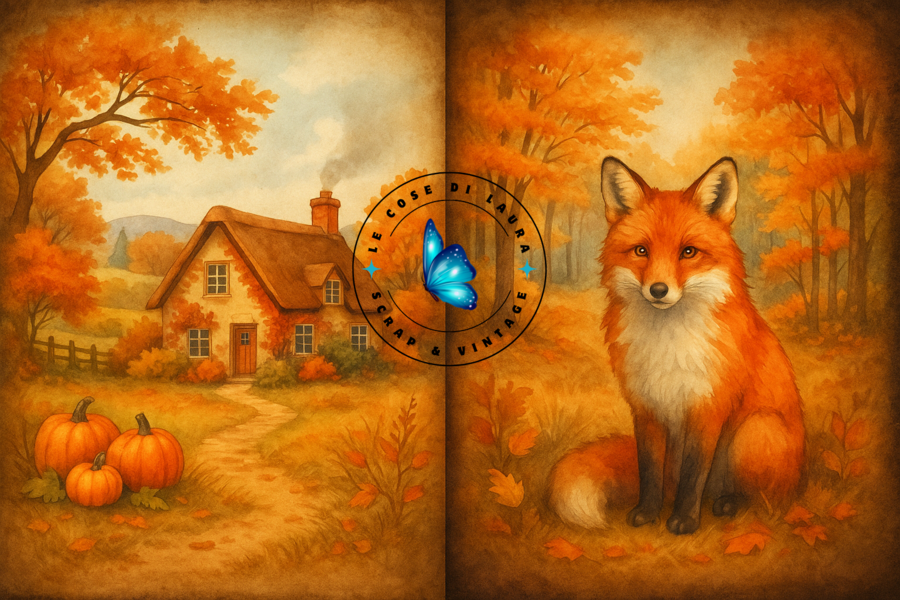 Autumn Dream - Collezione digitale per Junk Journal