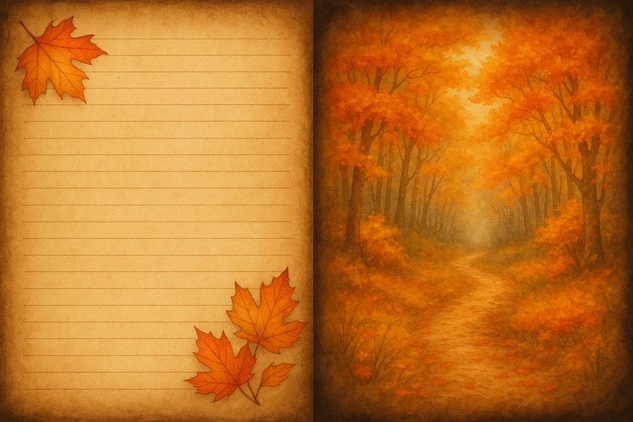 Autumn Dream - Collezione digitale per Junk Journal