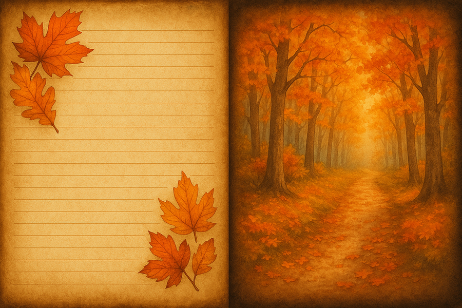 Autumn Dream - Collezione digitale per Junk Journal