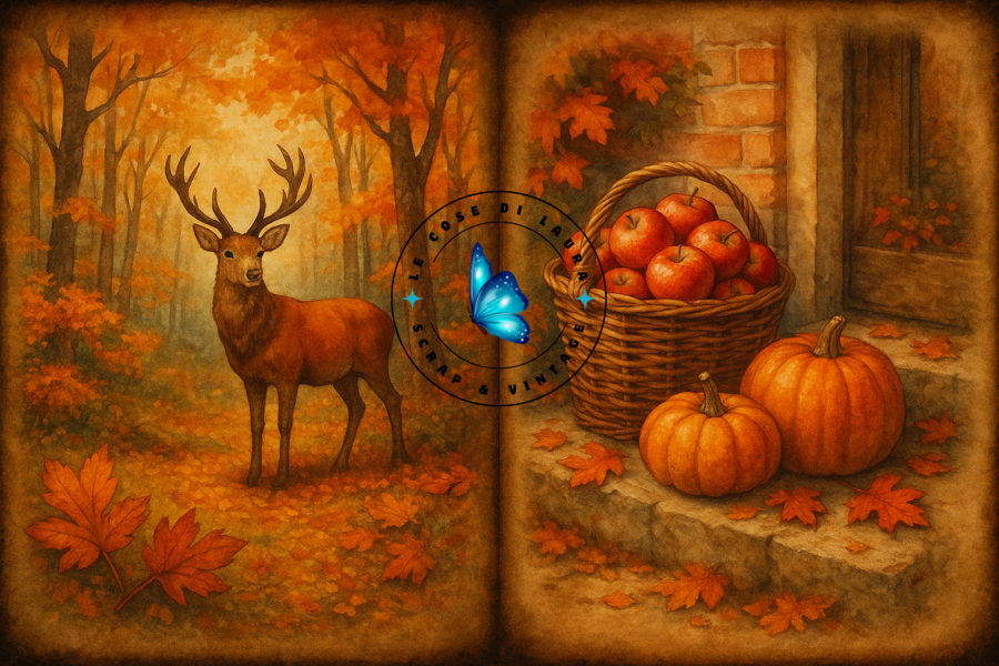 Autumn Dream - Collezione digitale per Junk Journal