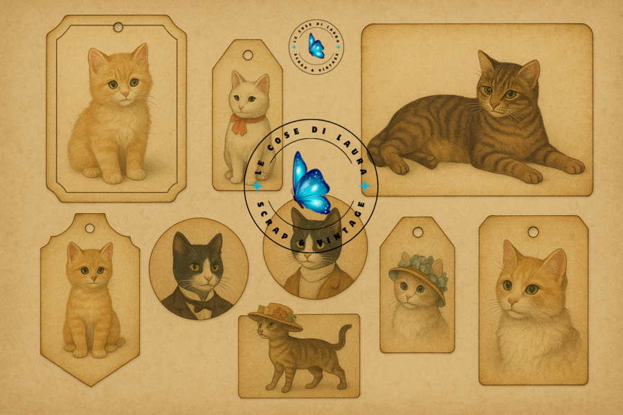 Cats World - Collezione digitale per Junk Journal