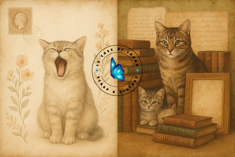 Cats World - Collezione digitale per Junk Journal