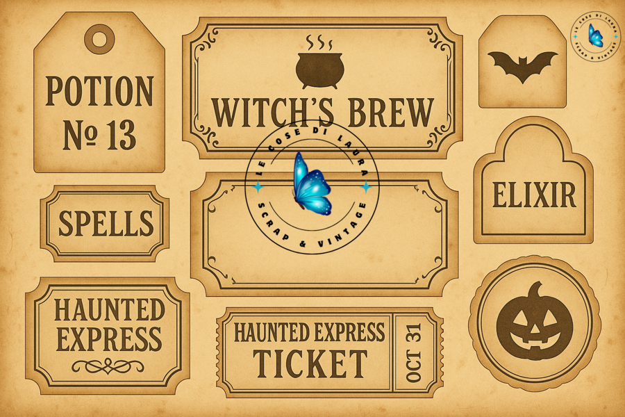 Halloween Night - Collezione digitale per Junk Journal