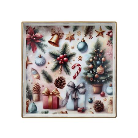 Tognana - Natale 2025 - Vassoio Quadrato Alberi