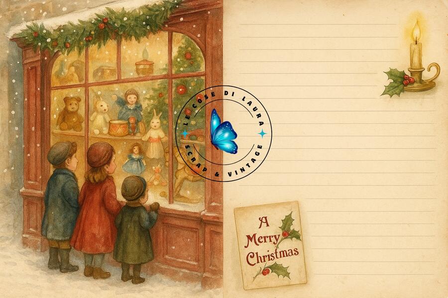 Vintage Christmas - Collezione digitale per Junk Journal