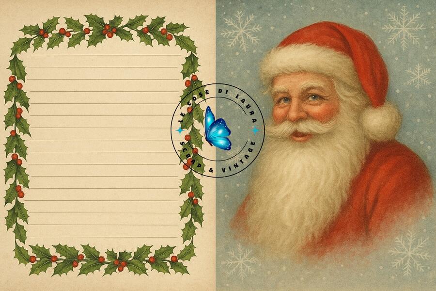 Vintage Christmas - Collezione digitale per Junk Journal