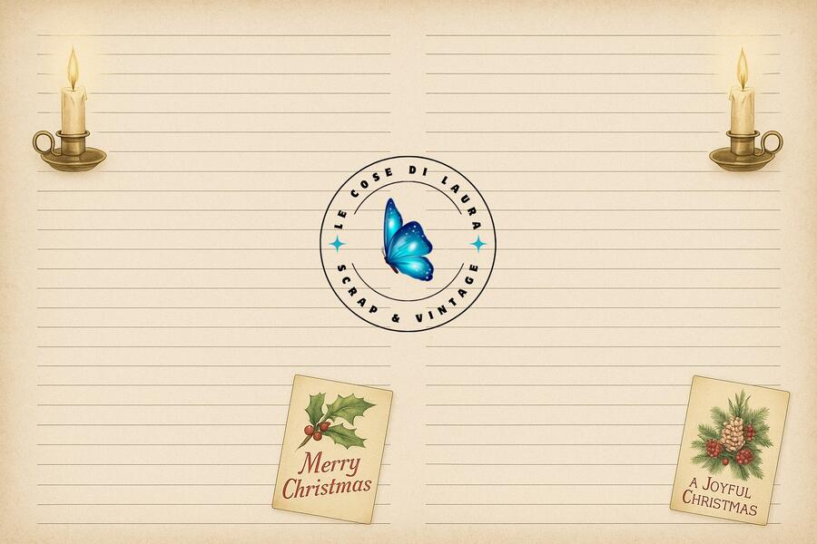 Vintage Christmas - Collezione digitale per Junk Journal