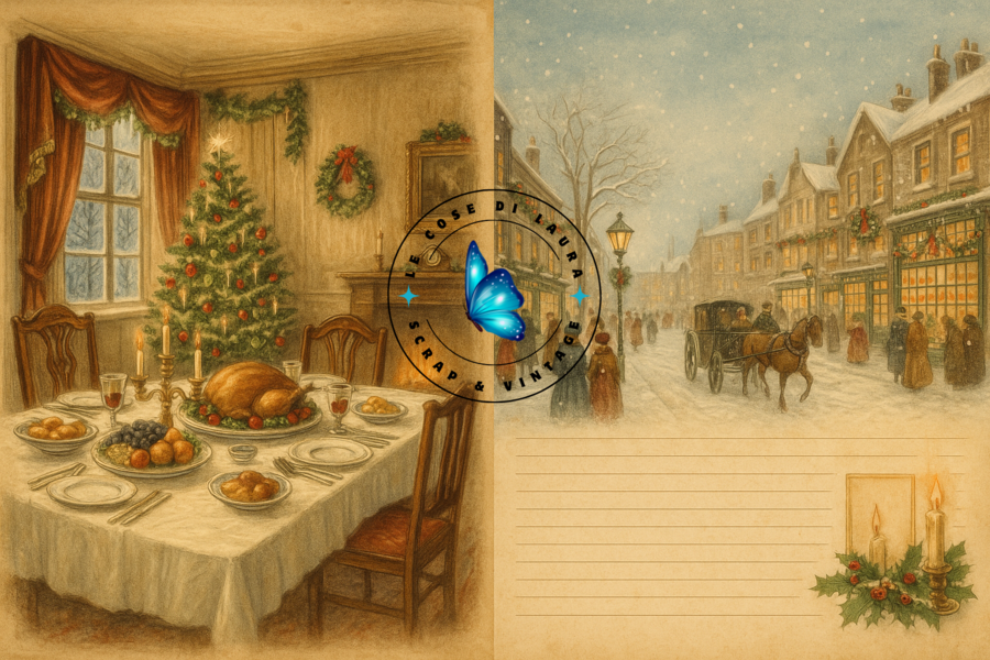 Vintage Christmas - Collezione digitale per Junk Journal