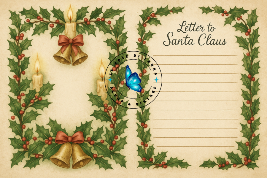 Vintage Christmas - Collezione digitale per Junk Journal