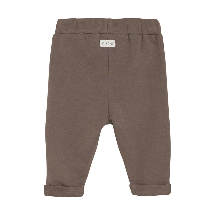 Pantaloni sweat in Bamboo French Terry, colore Coffee Quartz 