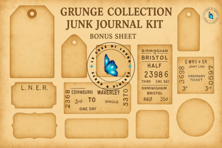 Grunge Collection - Collezione digitale per Junk Journal