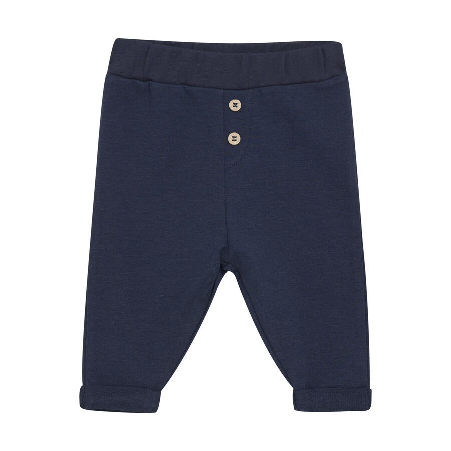 Pantaloni sweat in Bamboo French Terry, colore Navy Blazer 
