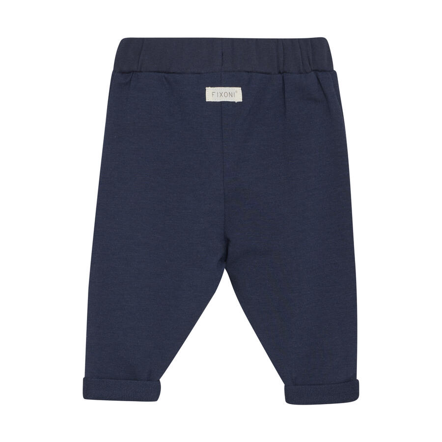 Pantaloni sweat in Bamboo French Terry, colore Navy Blazer 