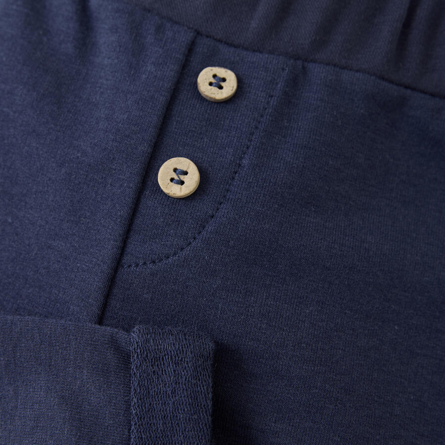 Pantaloni sweat in Bamboo French Terry, colore Navy Blazer 