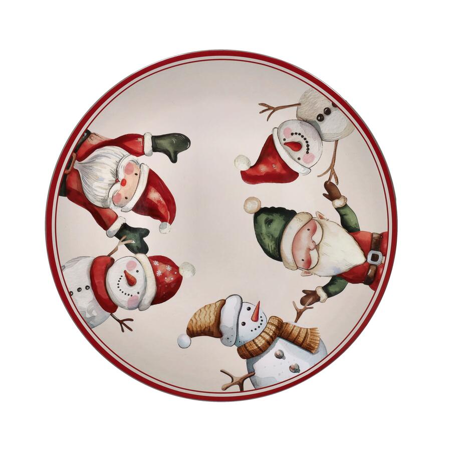 Tognana - Natale 2025 - Set 6 sottopiatti Babbi Natale