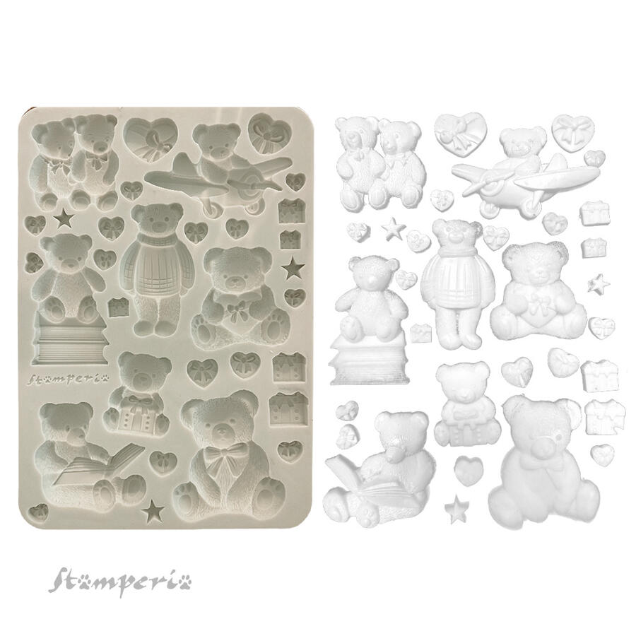 Stampo in silicone A5 The Owl's House Teddy Bears