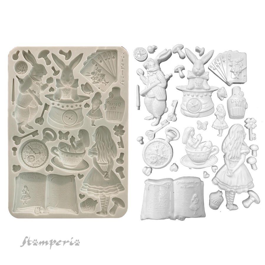 Stampo in silicone A5 Alice in Christmas