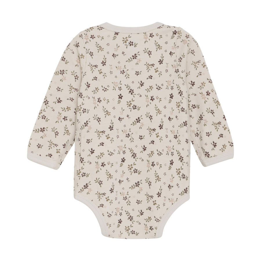 Body maniche lunghe Lana merino/Bamboo - Marron