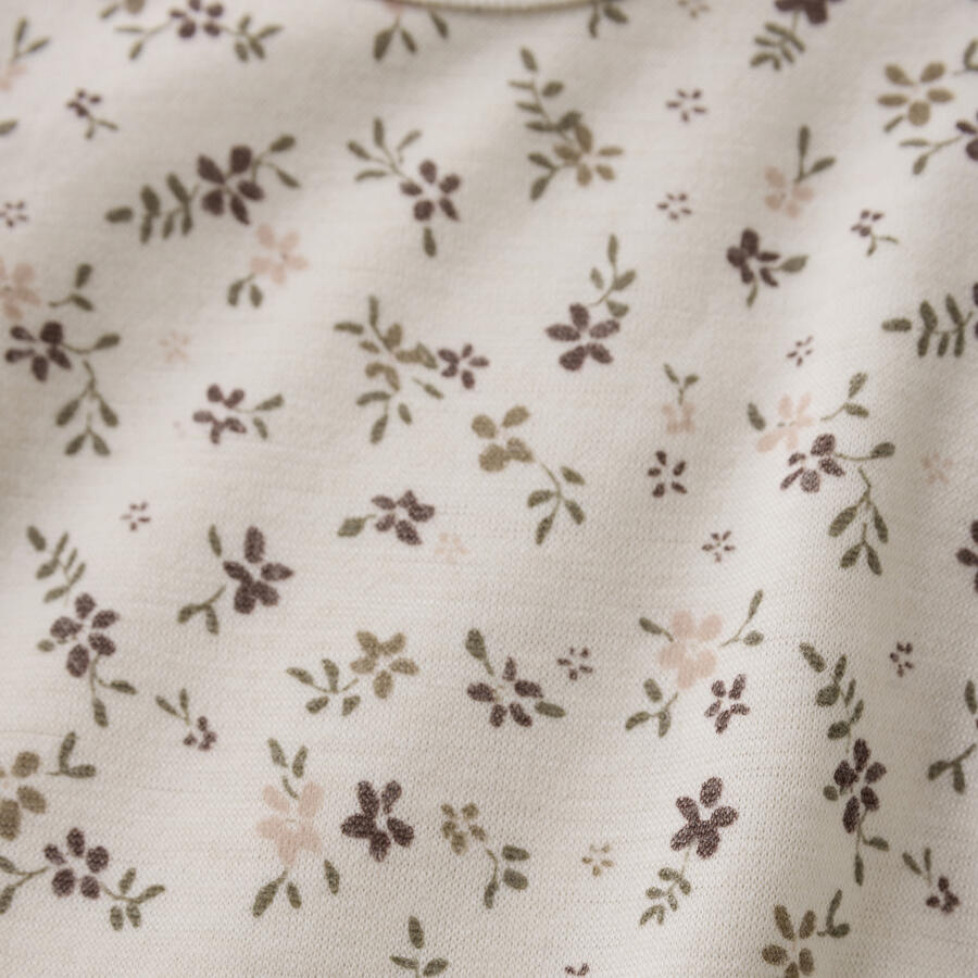 Body maniche lunghe Lana merino/Bamboo - Marron