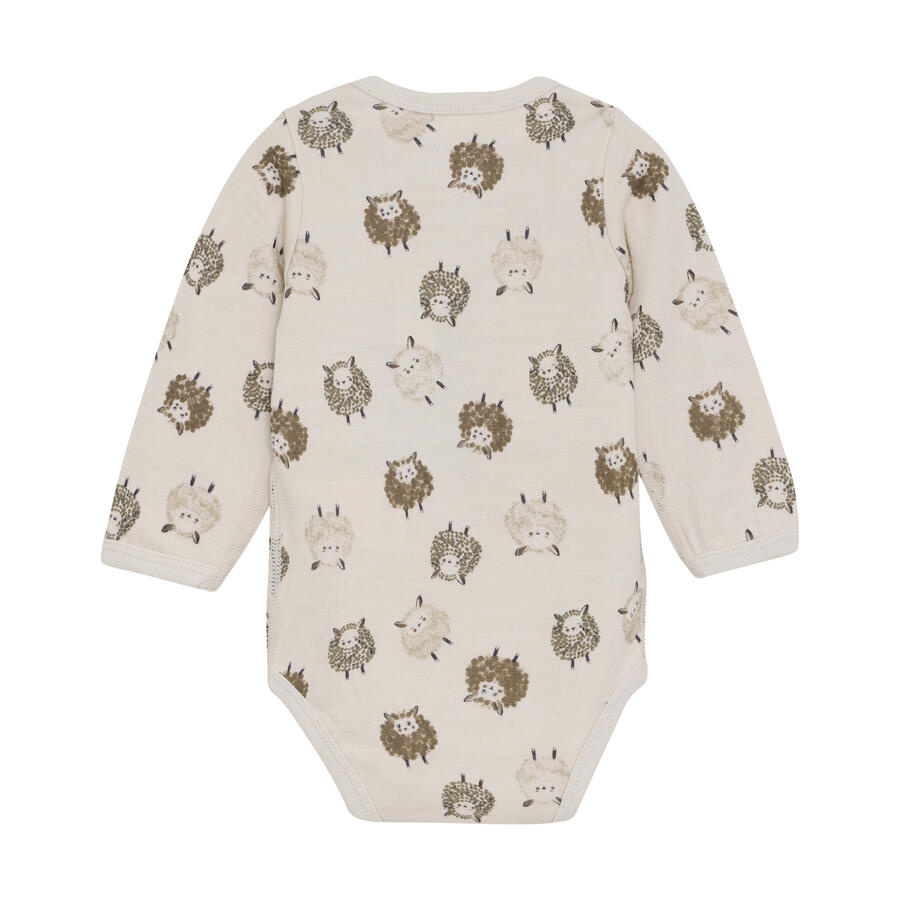 Body maniche lunghe Lana merino/Bamboo - Savannah Tan