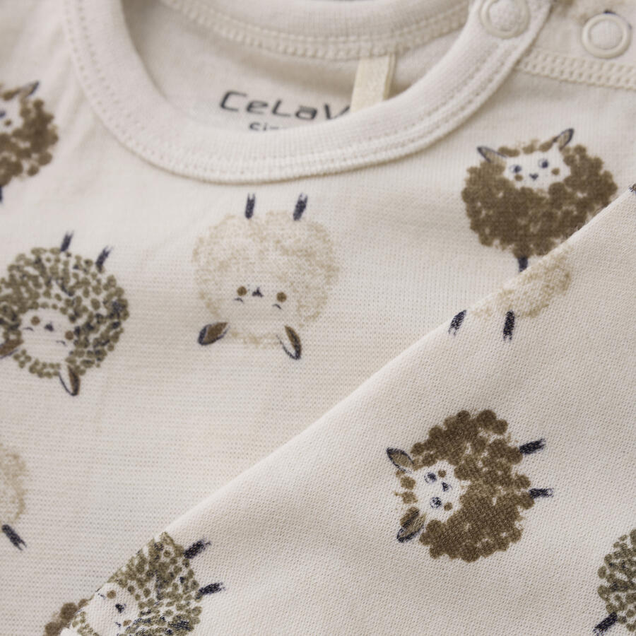 Body maniche lunghe Lana merino/Bamboo - Savannah Tan