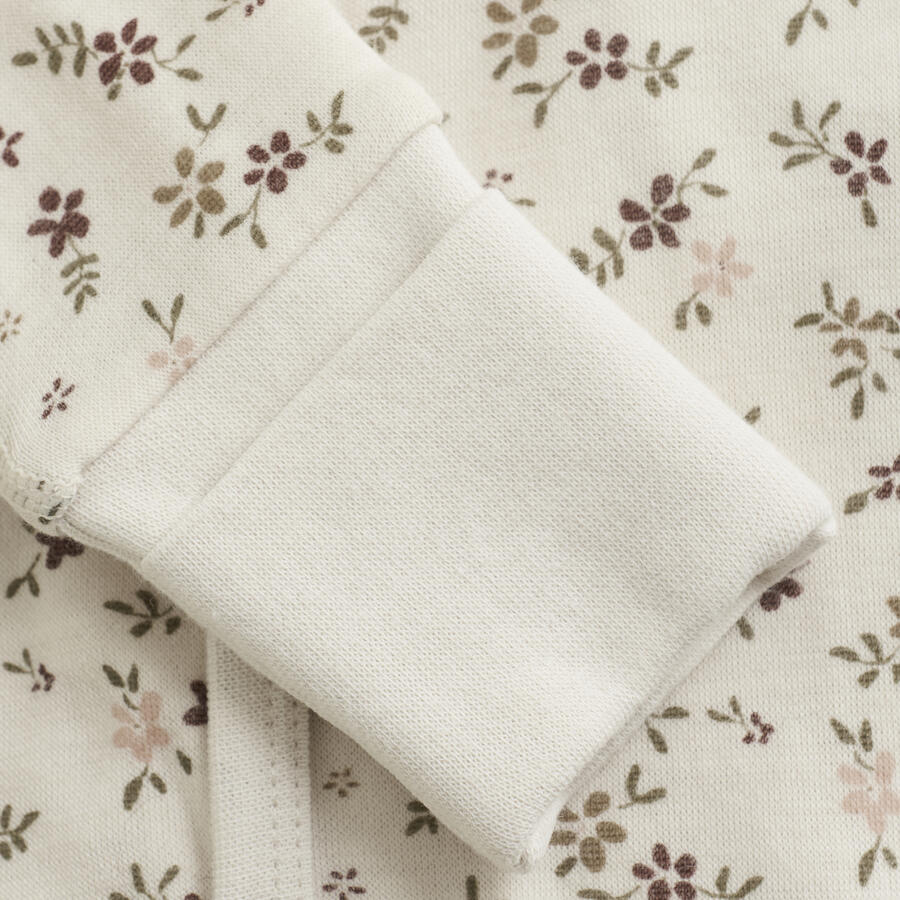 Tutina intera a maniche lunghe Lana merino/Bamboo - Marron