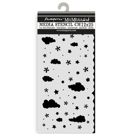 Stencil spesso 12 x 25 cm Candy Christmas Nuvolette