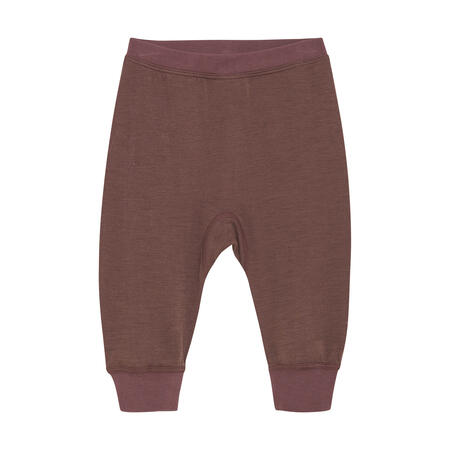 Pantaloni Harem comodi e morbidi Lana merino/Bamboo Marron